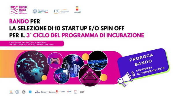 Proroga 2 febbrio call startup CTE Napoli